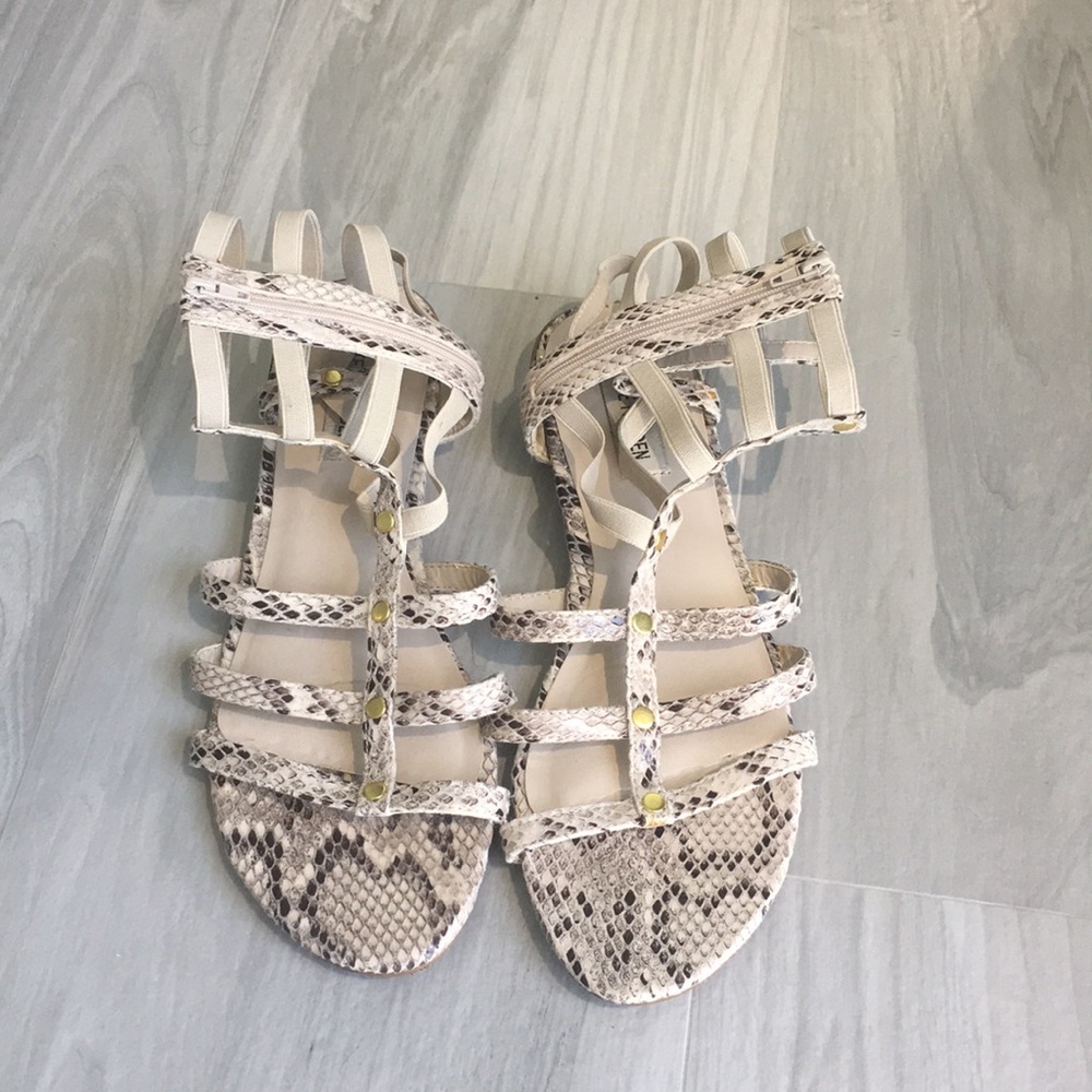 Steve Madden Snakeskin Gladiators